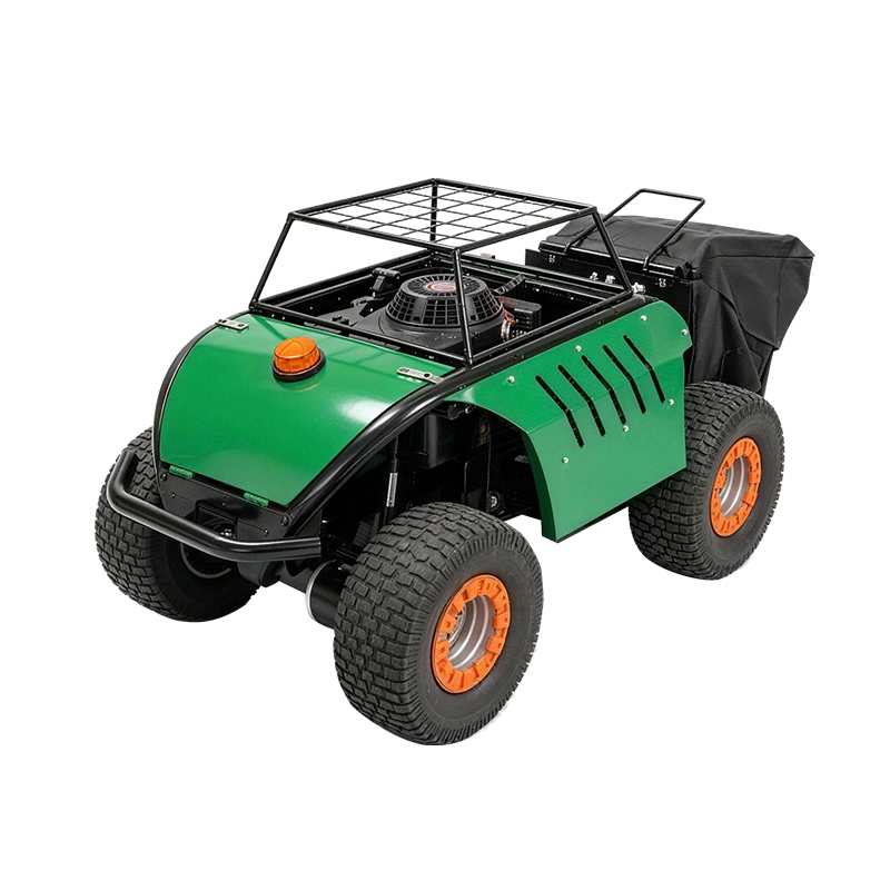 Hybrid Wheel Remote‑Control Mower With Grass Collection
