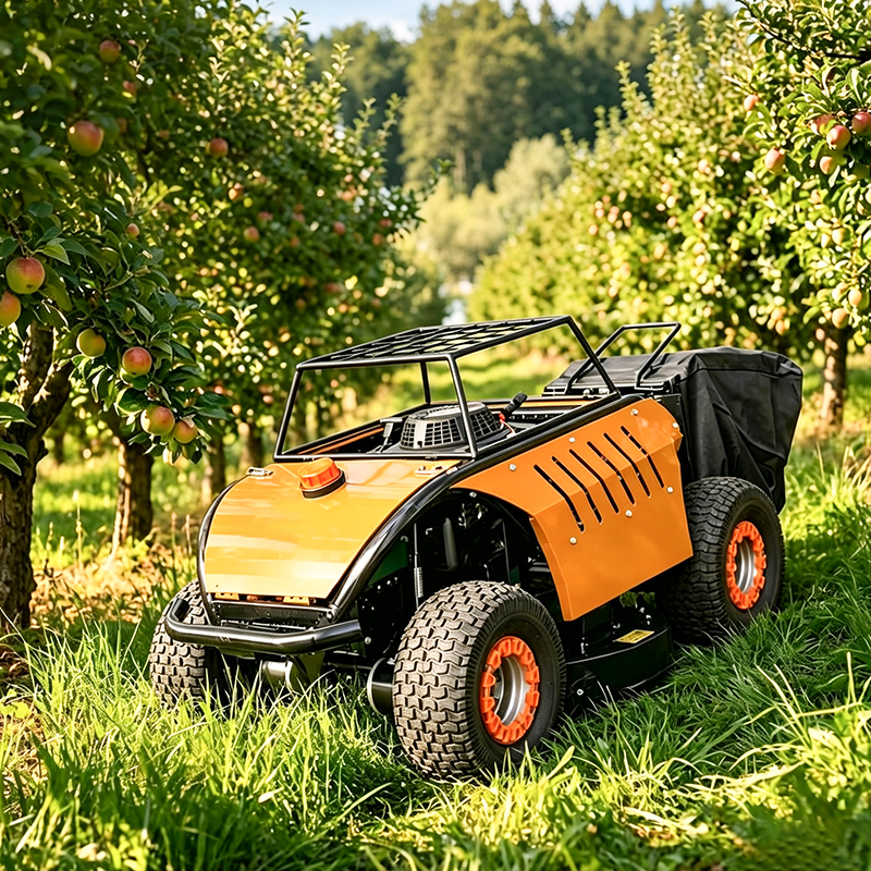 Hybrid Wheel Remote‑Control Mower With Grass Collection