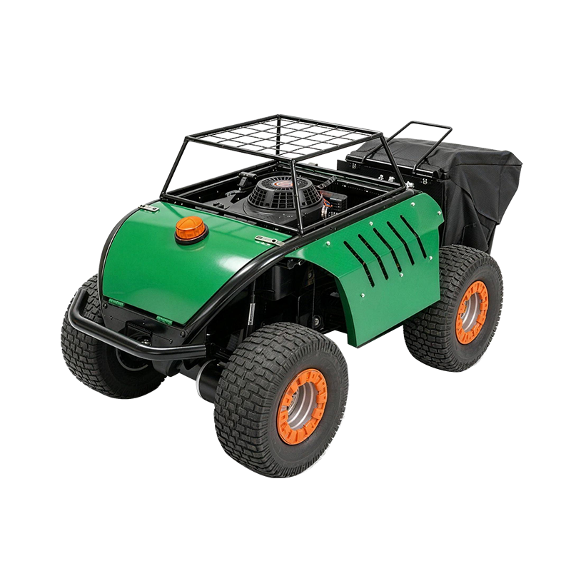 Hybrid Wheel Remote‑Control Mower With Grass Collection