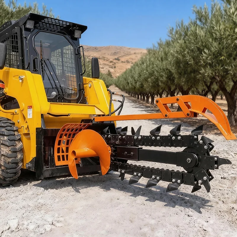 Excavator Trencher Attachment: Chain Speed, Depth Control and Utility Trench Production