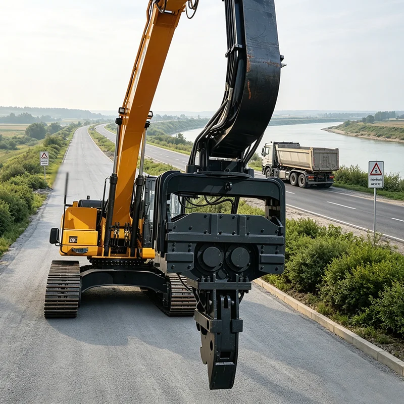 Excavator Pile Driver: Vibratory Frequency, Sheet Pile Sizing and Foundation Production