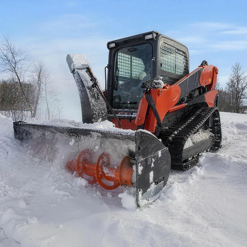 Snow Blower Attachment: Throw Distance, Ingestion Rate and Winter Clearing Production