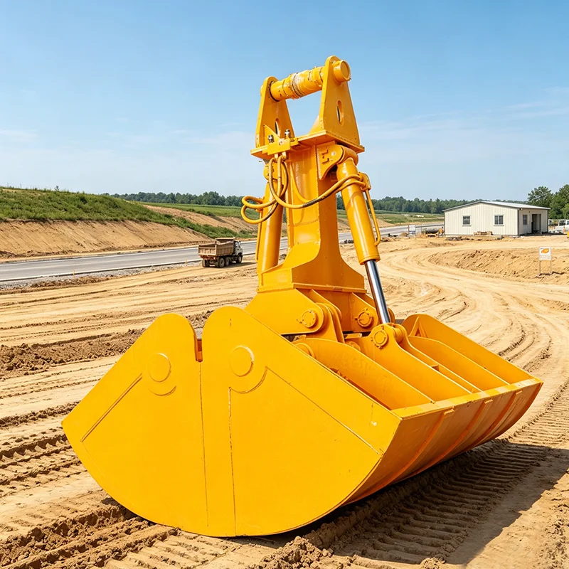 Clamshell Bucket for Excavators: Vertical Digging, Cylinder Force and Deep Foundation Excavation